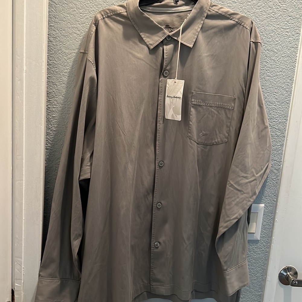 Tommy Bahamas Handmade Sports Long Sleeve Shirt/ Dress Shirt. Big and Tall!